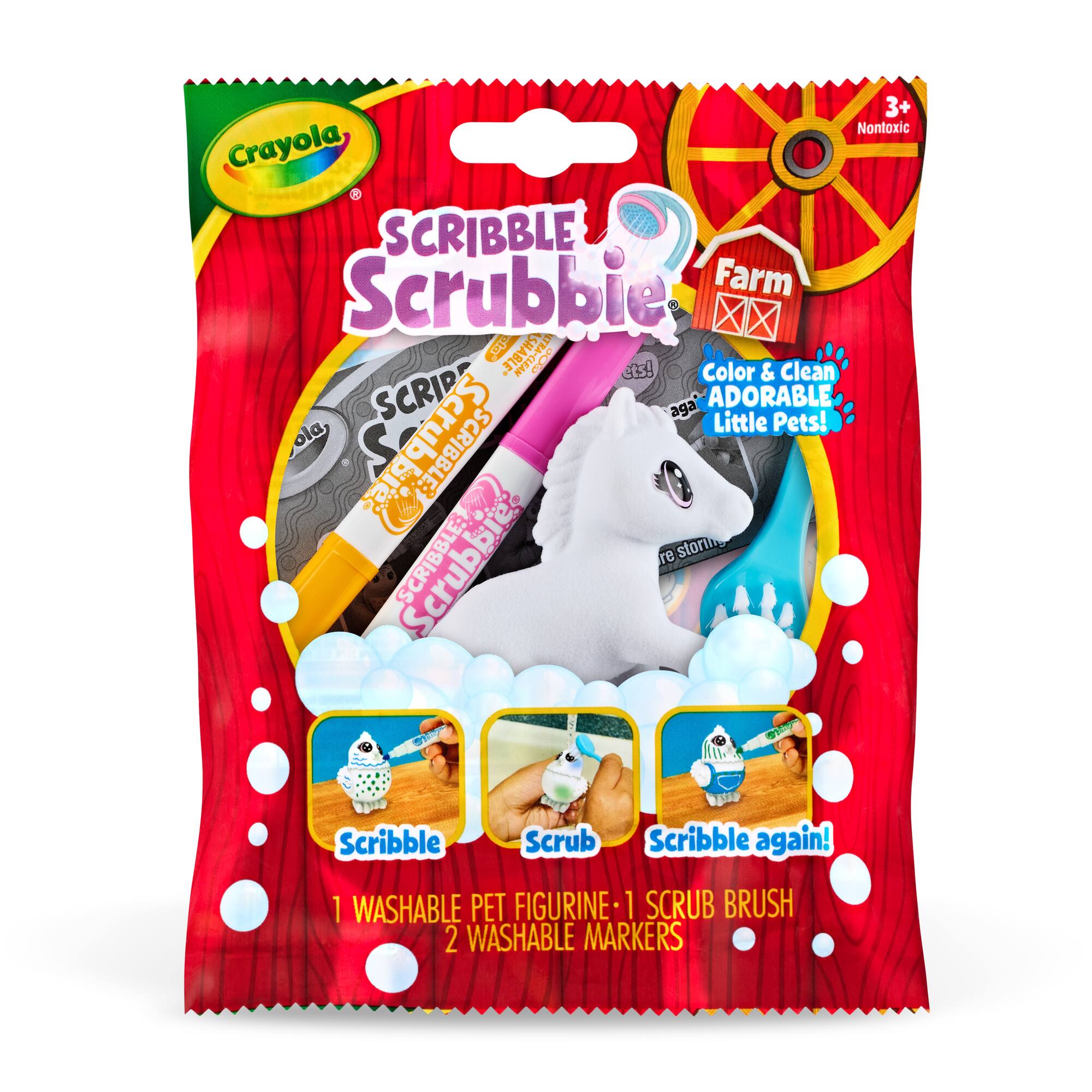 Crayola® Scribble Scrubbie® Farm Animal Blind Pack
